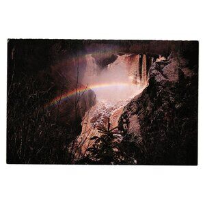 Grand Portage State Park Minnesota Pigeon Falls Vintage Postcard Rainbow 1994